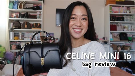 CELINE MINI 16 BAG REVIEW .